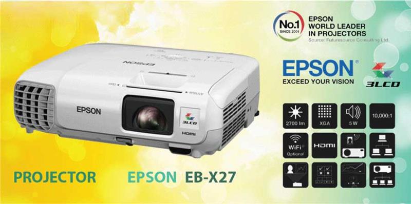 قیمت ویدئو پروژکتور کارکرده اپسون EB-X27